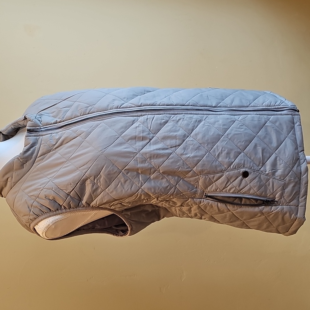 Grey Quilted Vest